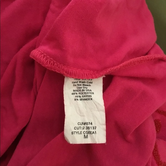 Vintage Rampage pink beaded tank tops - Picture 6 of 8